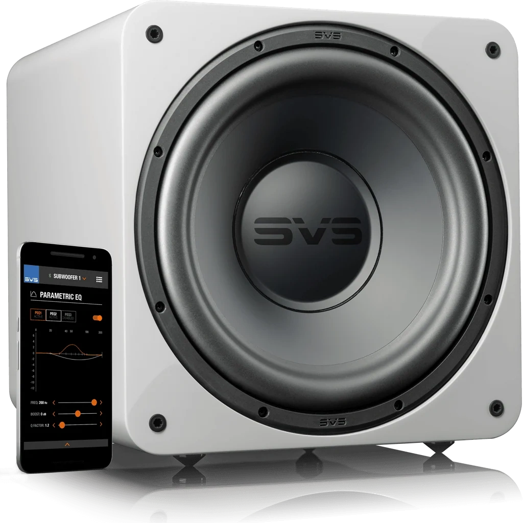 SVS SB-1000 Pro Sealed Box Home Subwoofer (Glossy White) SVS Premier Hifi SVS SB-1000 Pro sealed subwoofer in Glossy White